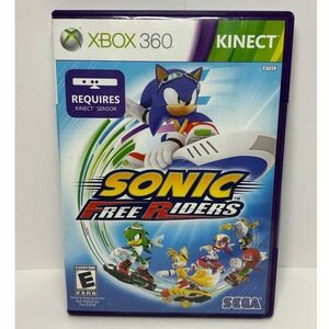 Xbox 360 Kinect Sonic Free Riders Video Game SEGA NTSC ESRB E
